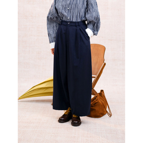 厚版来了廓形宽松九分弯刀休闲裤