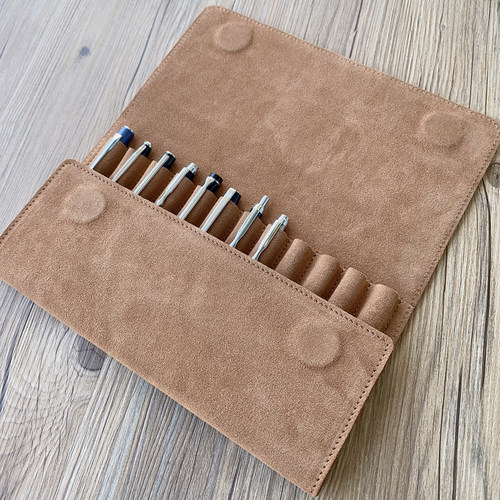 真皮大容量钢笔收纳包文具保护套