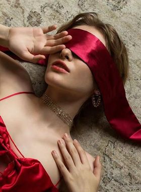 Sleep Soft Satin Eye Mask Adjustable Tie Blindfold Halloween