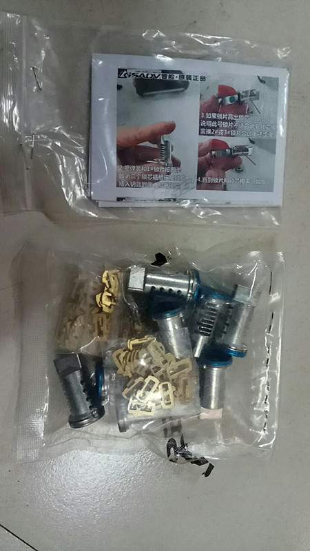 宝马适用水鸟摩托铝箱锁芯