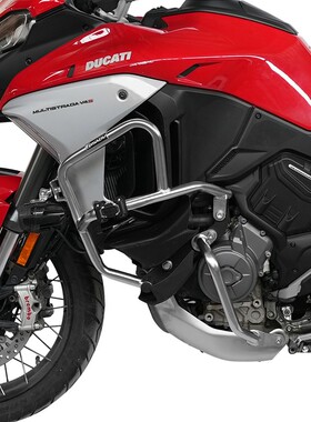 GSADV适用杜卡迪揽途MTSV4S派克峰保险杠上下护杠不锈钢防摔改装