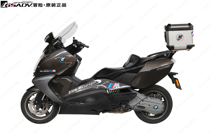 GSADV适用于BMW宝马C650GT后货架 铝合金后尾箱摩托车改装冒险