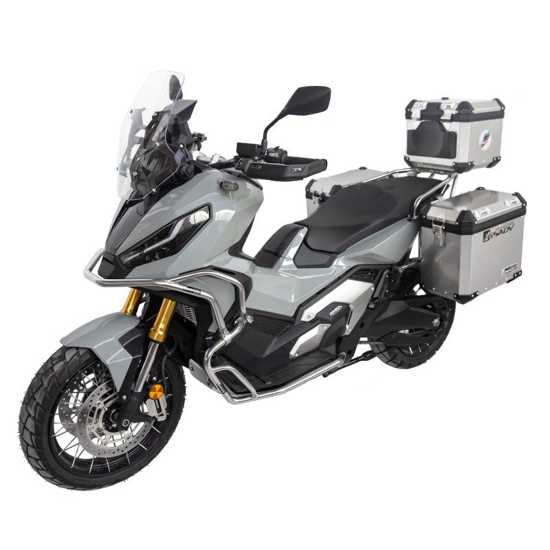 适用本田x-adv750铝合金边箱  后尾箱3箱本田x-adv750前包围护杠