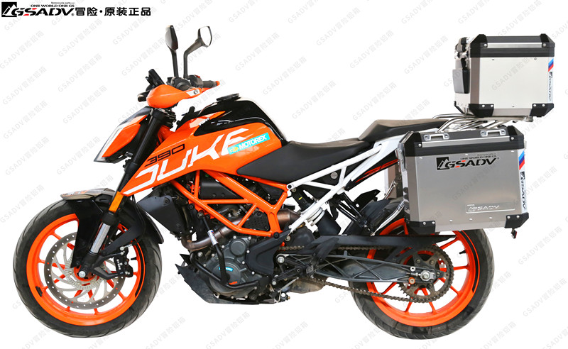 GSADV适用于KTM duke390 250改装尾箱边箱三箱护杠保险杠铝合金