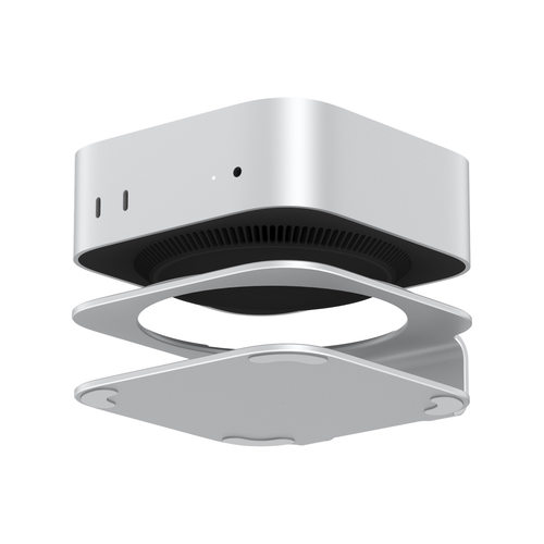 适用Mac mini M4/M4 Pro支架底座Mac mini迷你桌面支架金属散热