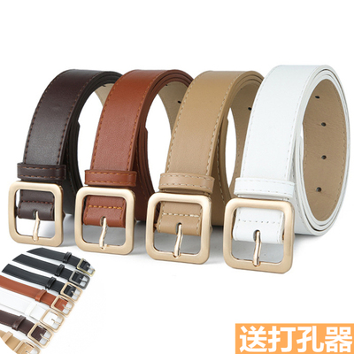 简约女装饰黑色设计感牛仔裤腰带