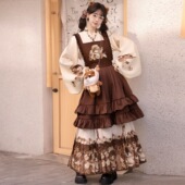 素洛丽塔套装 趣汉洋折衷原创汉服明制琵琶袖 日常马面裙汉元