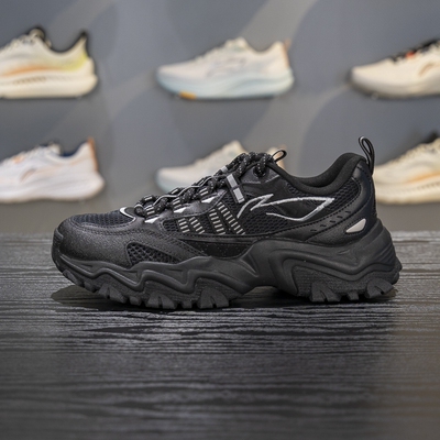 李宁透气耐磨男子系带休闲鞋