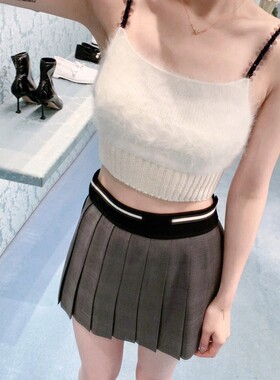 软糯貂绒珠片背心女春季2023新款打底吊带上衣Wuuus【小奶兔】