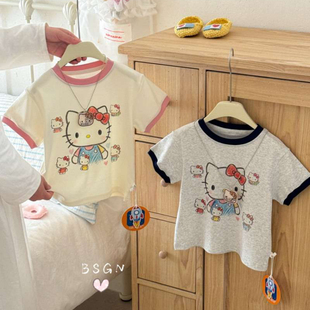 26001女童项链卡通kt短袖 光年 巴斯 26夏