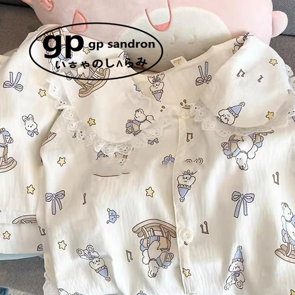 日本gp娃娃领睡衣女可爱家居服