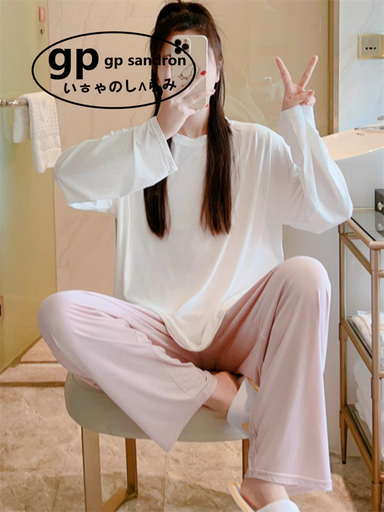 日本gp休闲睡衣女莫代尔大码
