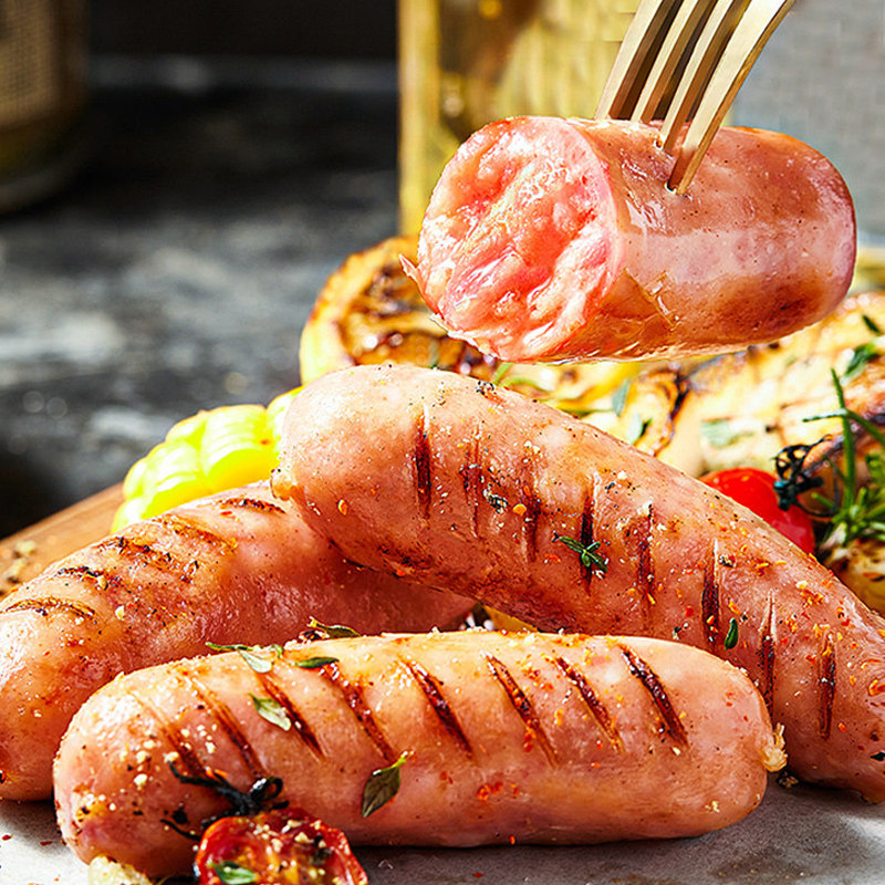 赤豪脆皮地道肠原味黑椒500g*4包