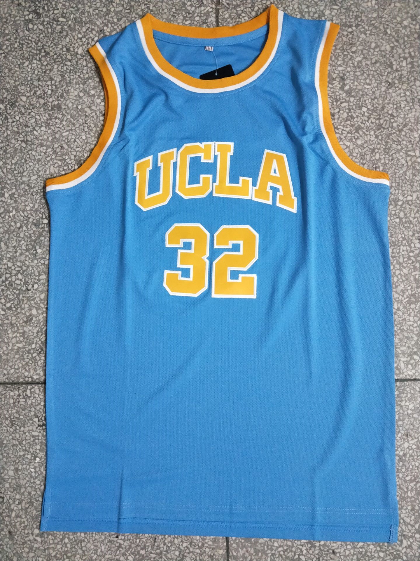 加利福尼亚大学洛杉矶分校比尔·沃尔顿32号蓝色刺绣篮球背心球衣-封面