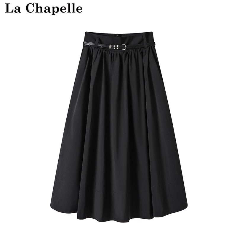 拉夏贝尔/La Chapelle秋冬新款中长款西装裙长裙高腰显瘦半身裙女高性价比高么？