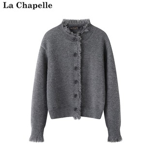 女宽松流苏毛衣线衫 拉夏贝尔 加厚慵懒风针织衫 Chapelle秋冬款