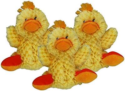 KONG Dr. Noy's Platy Duck Plush Dog Toy (Set of 3)