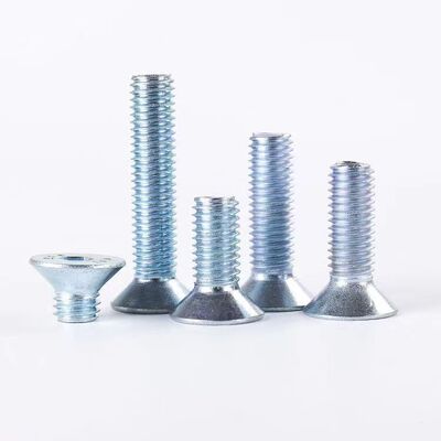 梅花螺丝，内梅花沉头机螺钉8.8级M3*4 ISO14581，镀蓝白锌