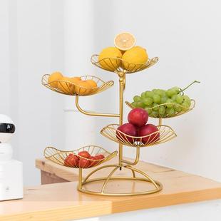北欧水果篮创意多现代客厅简家用茶几果盘约艺层果盘零食收19940