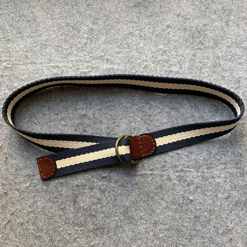 美式复古af小鹿工装帆布腰带男士双环扣裤带vintage阿美咔叽风格