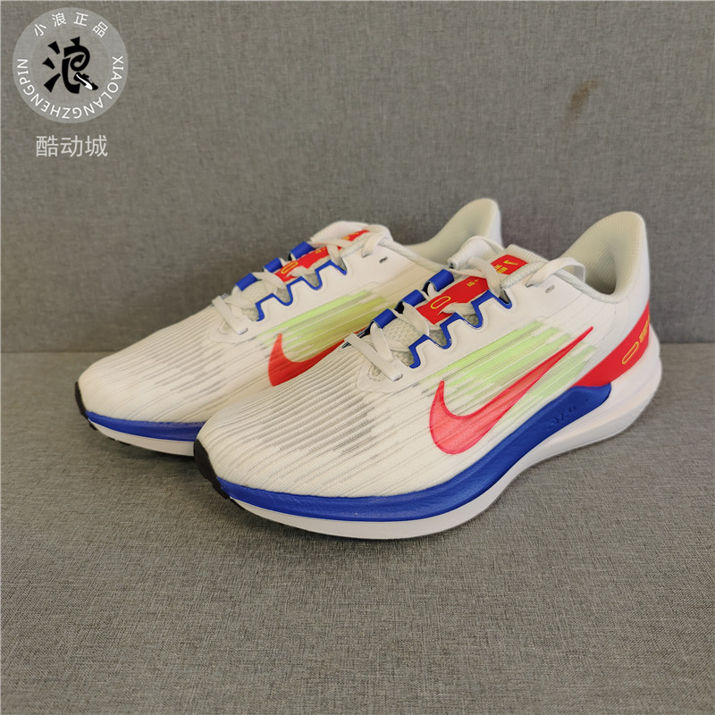 Nike耐克男子Air Winflo 9白红蓝减震舒适低帮跑步鞋DX3355-100 运动鞋new 跑步鞋 原图主图