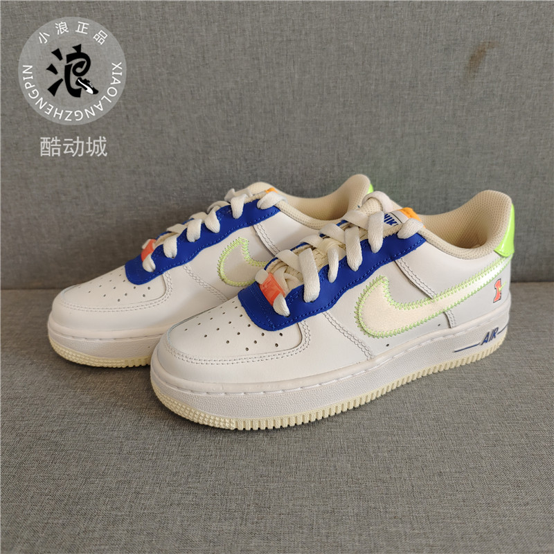 Nike耐克 AirForce1 Low(GS) AF1空军一号白色休闲板鞋FB1393-111-封面