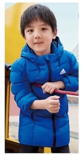 阿迪达斯 DM7115 男童 运动休闲保暖羽绒服 DM7114 新款 Adidas