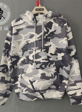 Nike耐克男子迷彩连帽加绒保暖运动休闲套头衫卫衣DN1253-133