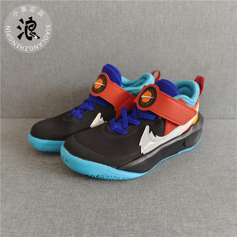 nike/耐克正品儿童魔术贴运动训透气练篮球鞋 dh8055-001