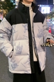 现货主推款时尚连帽男女同款刺绣港风学生白鸭绒羽绒服R9011P150，男装羽绒服，星座301D-4(原星座1004-4）