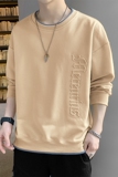 秋冬新款套头圆领时尚大码修身宽松T恤卫衣男XZ1415-2#W5513#，男装卫衣，星座301D-4(原星座1004-4）
