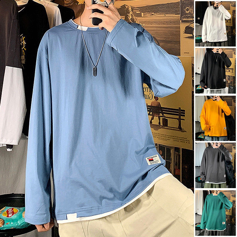秋季新款圆领秋装卫衣T恤港风男情侣XZ1415-2#TC405#P25,男装T恤,星座301D-4(原星座1004-4）