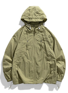 UPF50+冰丝防晒衣夏季薄款宽松防水防晒服情侣外套男可制定LOGO