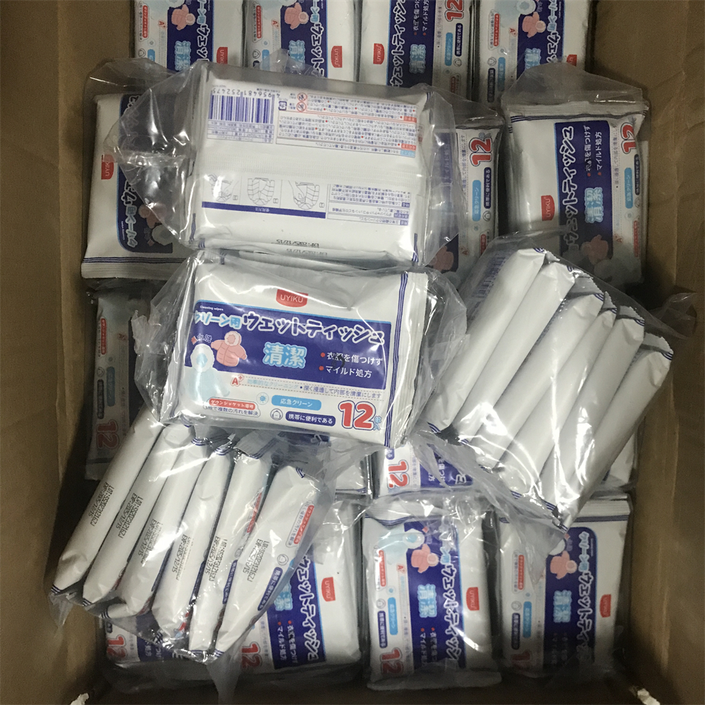 6包*12片装免洗羽绒服清洁湿巾