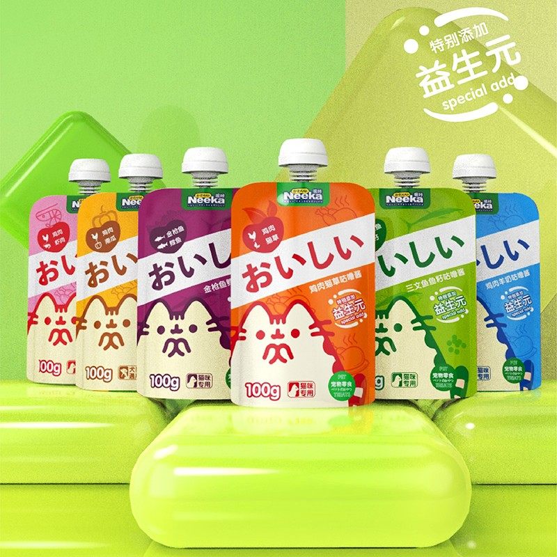 呢咔猫咕噜肉酱包猫咪增肥幼猫成猫咕噜猫咪零食酱猫条湿粮100g,宠物/宠物食品及用品,猫零食湿粮包/餐盒,淘宝优惠券,粉丝福利购,淘宝优惠卷