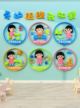 环创墙面装饰材料布置