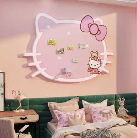女孩儿童房间布置墙贴面装饰品