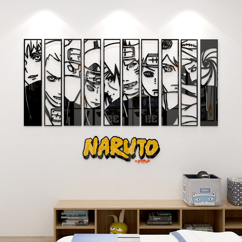 火影忍者房间布置寝卧室自粘海报