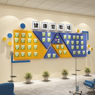 医院健康宣教育二维码科室传栏病房温馨毛毡板贴展示文化墙护士站