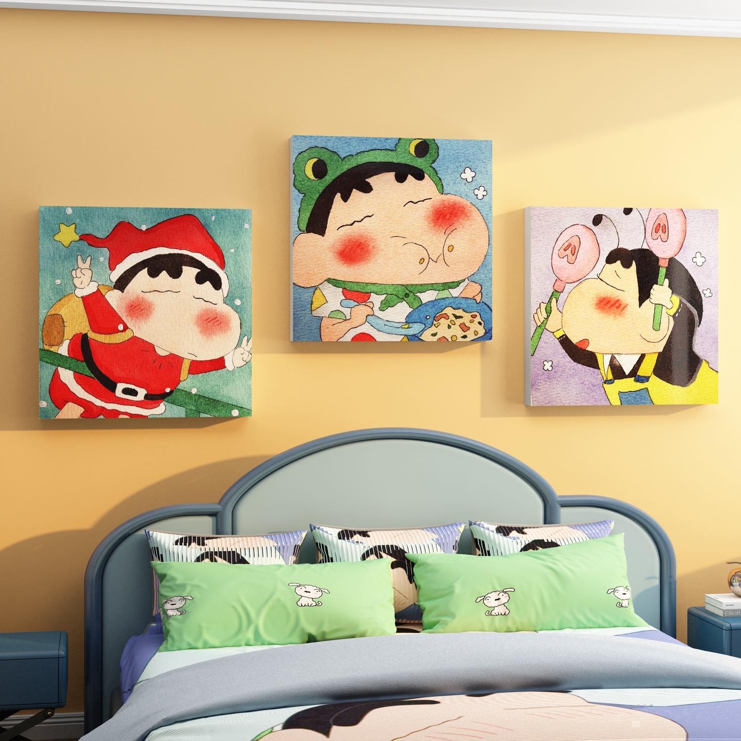 立体画墙贴蜡笔小新墙贴