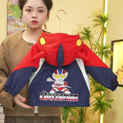 奥特曼男童冬装外套夹棉加厚棉服