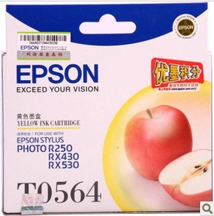 原装 爱普生 EPSON T0564 RX430 R250 RX530 打印机 黄色墨盒