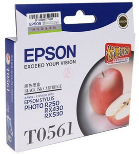 原装 爱普生 EPSON T0561 RX430 R250 RX530 打印机 黑色墨盒