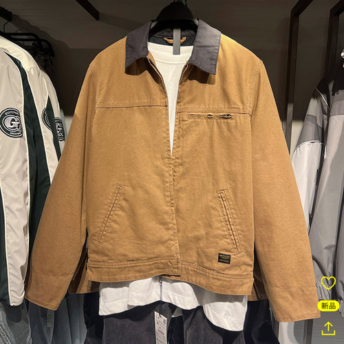 男装翻领秋冬标准美拉德夹克外套