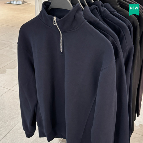 内里加绒欧美简约卫衣直筒