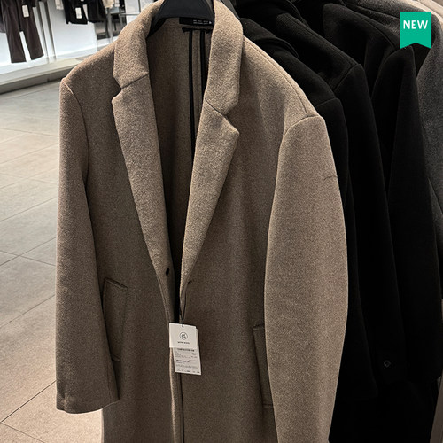 羊毛混纺中长大衣羊毛混纺秋冬