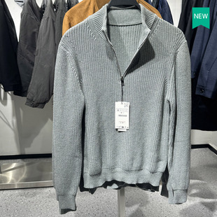秋季 套头毛衣3332300 新品 半高领拉链棉质针织衫 803 男装 柜429