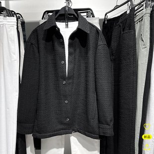 式 柜529 羊毛混纺纹理软呢夹克衬衫 男装 宽松外套7380554 新款