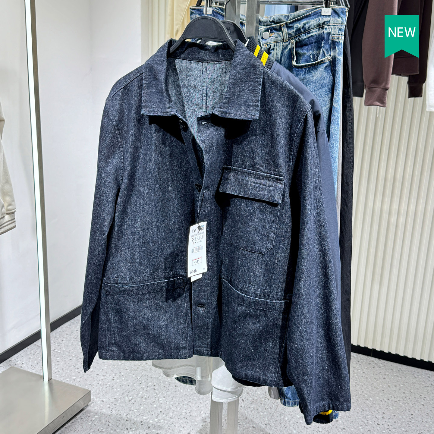 男装宽松版型牛仔复古风衬衫外套