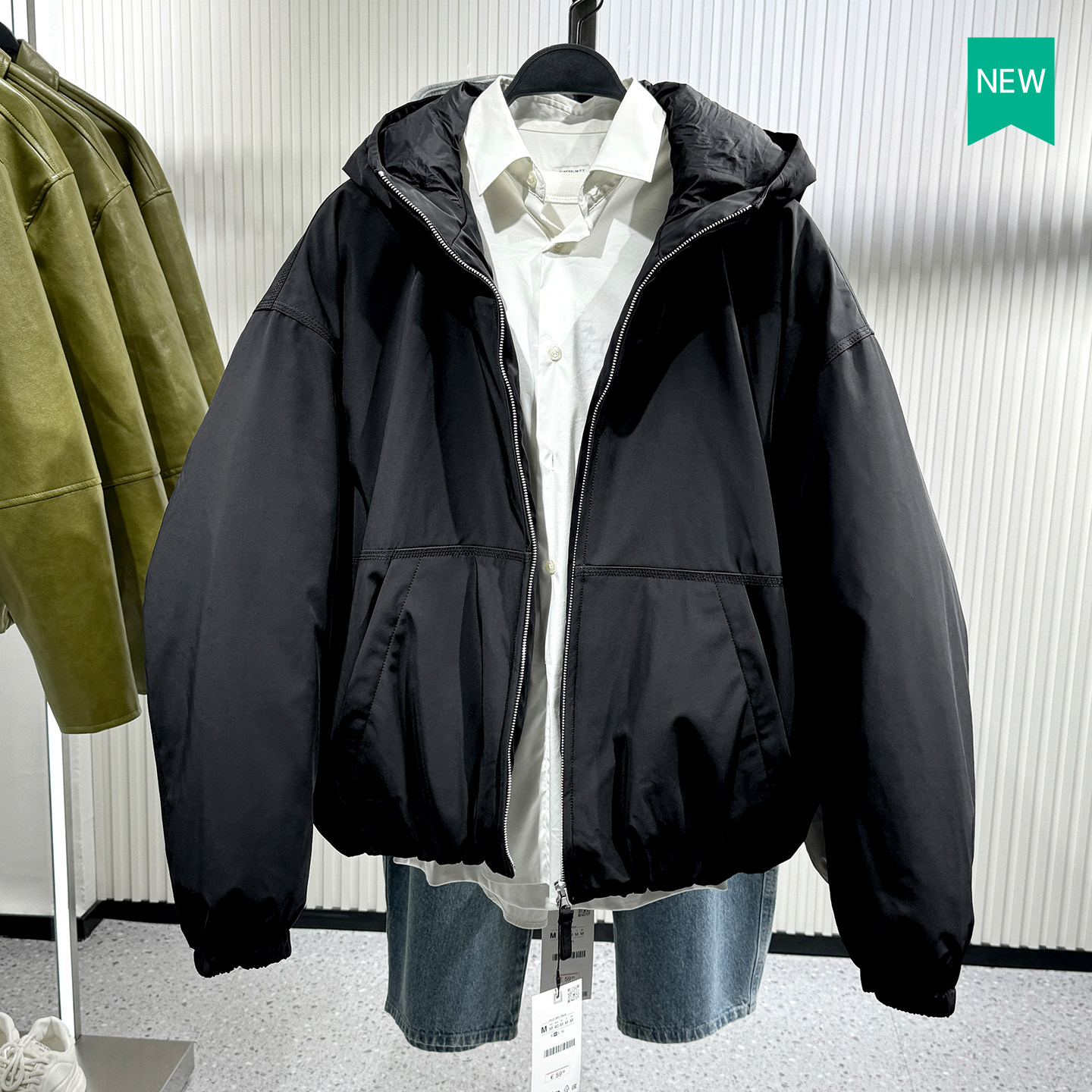 西班牙单！冬季连帽宽松棉服外套